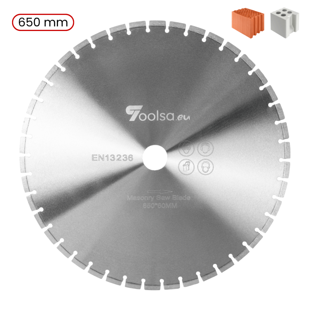 Toolsa R&W 650 Diamond Blade for Porotherm and Sand-Lime Blocks