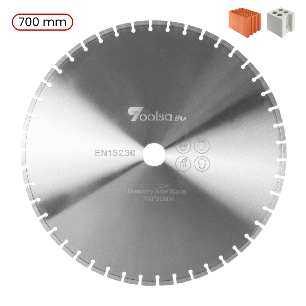 Toolsa R&W 700 Diamond Blade for Porotherm and Sand-Lime Blocks