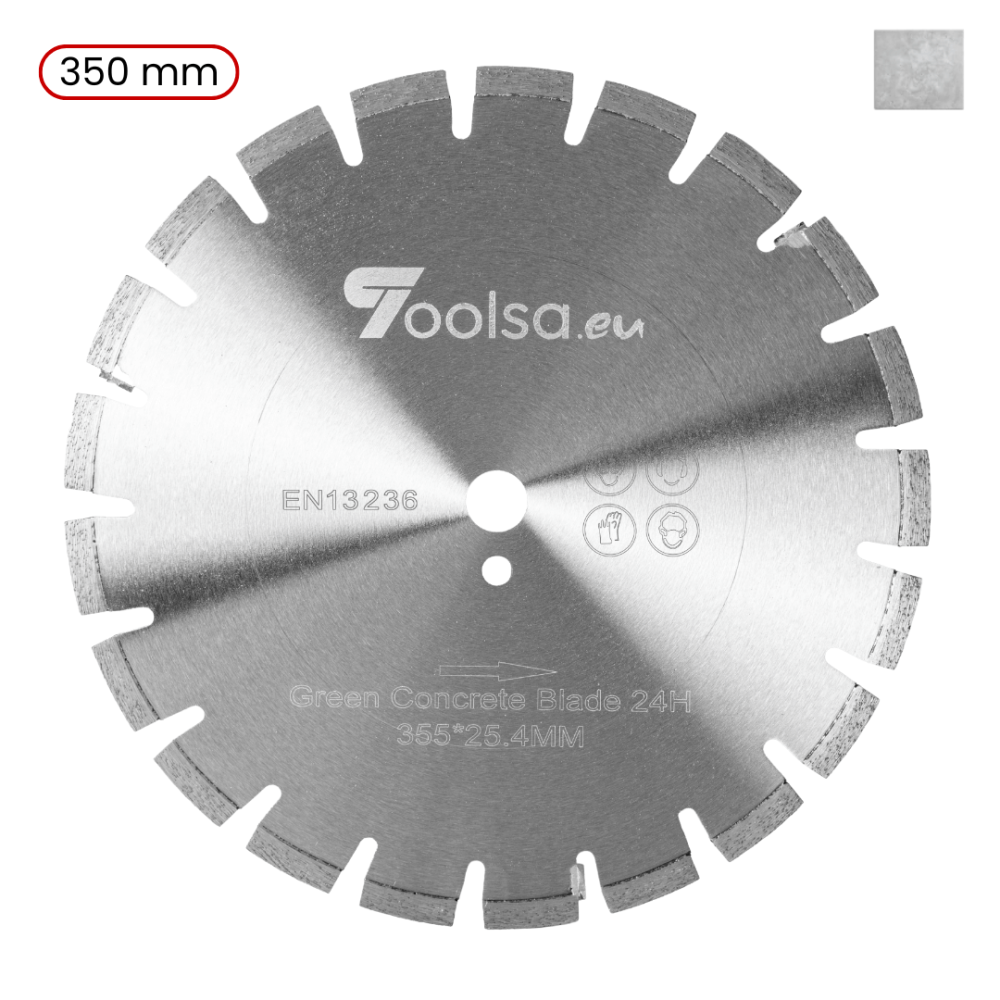 Toolsa Fresh Green Concrete 350 Diamond Blade