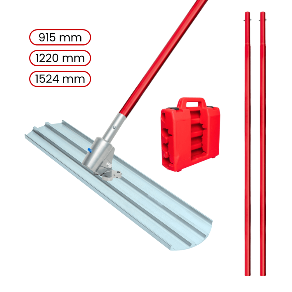 Kompletna listwa magnezowa Bull Float Toolsa (915 | 1220 | 1524 mm)