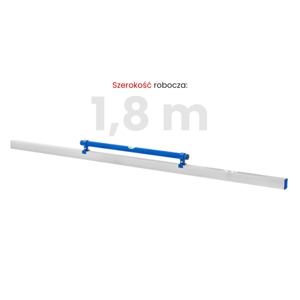 Łata aluminiowa do betonu z wbudowaną poziomicą (libellą) Toolsa