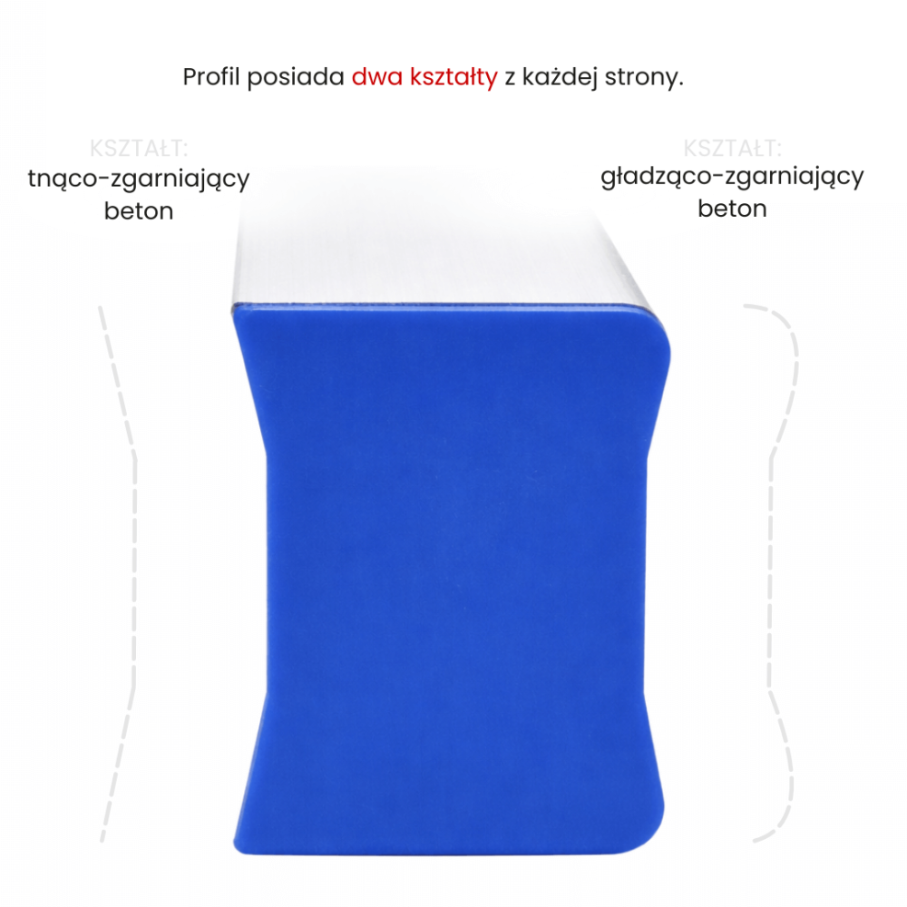 Łata aluminiowa do betonu z wbudowaną poziomicą (libellą) Toolsa