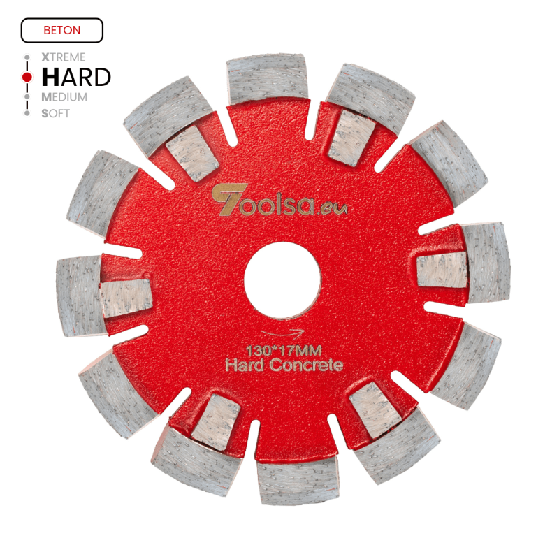 Frez do ogrzewania podłogowego Toolsa 130 x 17 mm (twardy beton) | Dobra Cena | TOOLSA.eu