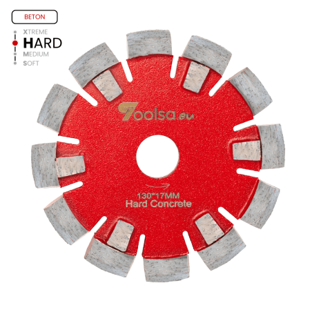 Frez do ogrzewania podłogowego Toolsa 130 x 17 mm (twardy beton) | Dobra Cena | TOOLSA.eu