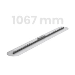 Toolsa Manganese Steel Bull Float Blade, Round End