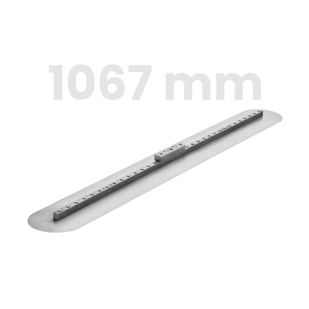 Toolsa Manganese Steel Bull Float Blade, Round End