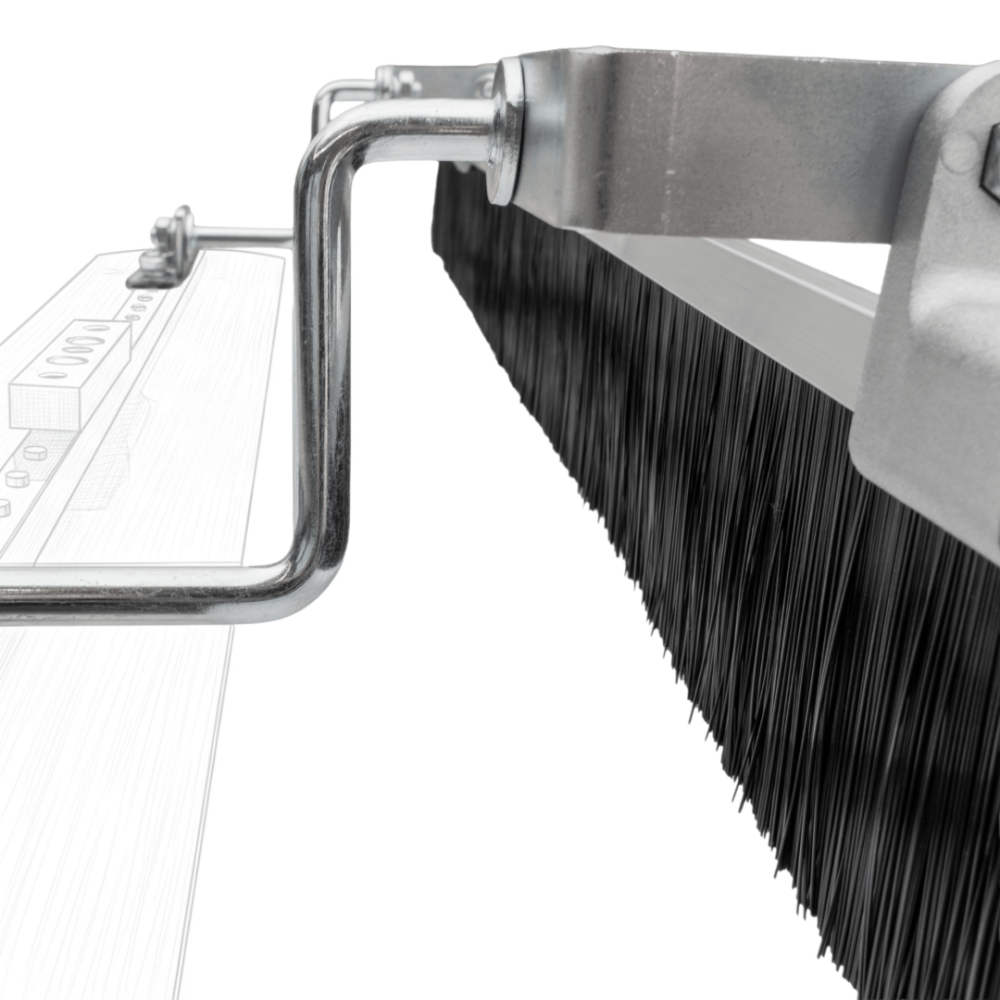 Szczotka do betonu z aluminiowym uchwytem Fresno Toolsa z mocowaniem