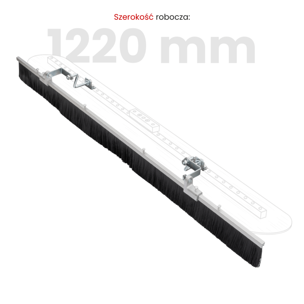 Szczotka do betonu z aluminiowym uchwytem Fresno Toolsa z mocowaniem