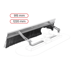 Toolsa Concrete Broom With U-Adapter For Big Blue Float And Bull Float