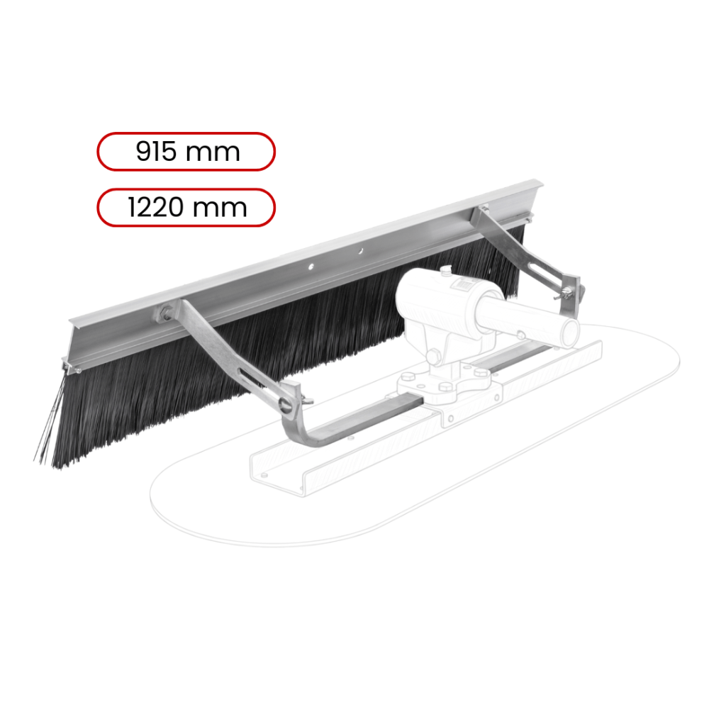 Toolsa Concrete Broom With U-Adapter For Big Blue Float And Bull Float