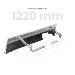 Toolsa Concrete Broom With U-Adapter For Big Blue Float And Bull Float