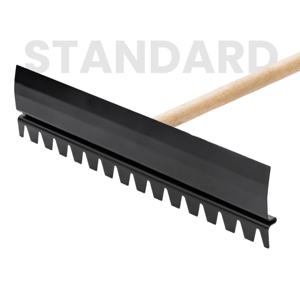 Toolsa Dual Face Tined Aluminium Concrete Rake (508 Mm)