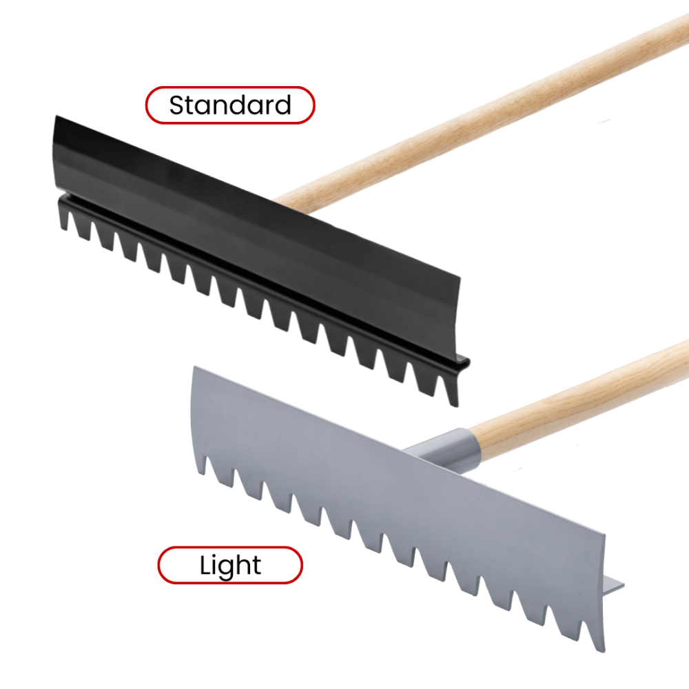 Grabie (grace) aluminiowe do betonu Dual Face z zębami Toolsa (508 mm)