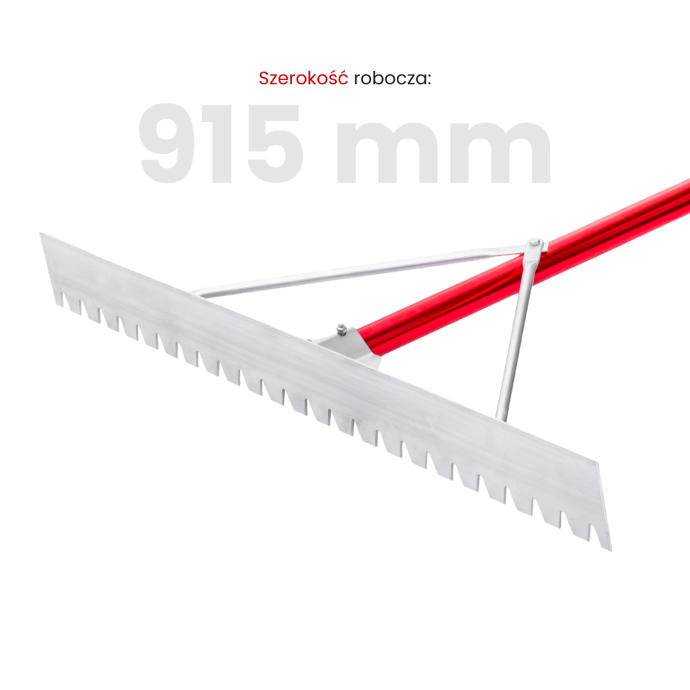 Toolsa Magnesium Asphalt Rake With Blunt Tines (762 | 915 Mm)
