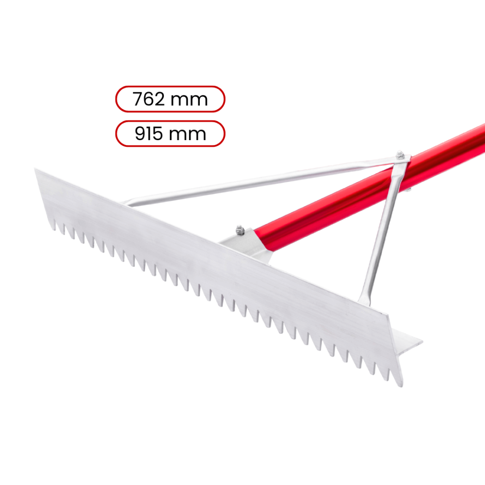 Toolsa Magnesium Asphalt Rake With Sharp Tines (762 | 915 Mm)