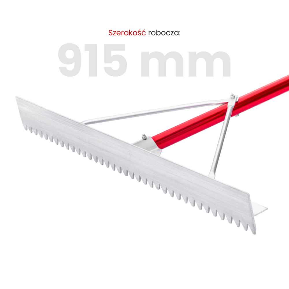 Toolsa Magnesium Asphalt Rake With Sharp Tines (762 | 915 Mm)