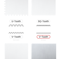 Paca zębata ze stali wysokowęglowej Toolsa (280 × 114 mm)