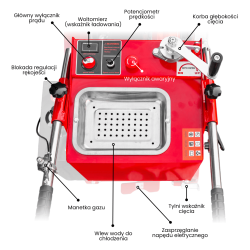 Przecinarka do asfaltu i betonu Toolsa TFS 600 Drive (Honda GX 690)