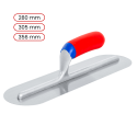 Toolsa High-Carbon Steel Finishing Trowel, Round End