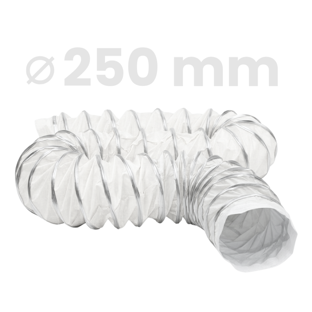 Toolsa Flexible Ducting For Heaters (250 mm | 10 m)