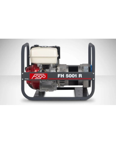 FOGO FH 5001R single-phase generator set Fogo - Technical specifications:  Dimensions: 650x520x490 mm Voltage: 230 V Power Categ