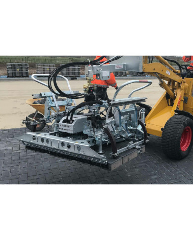 Hydraulic paving grapple HVZ-UNI-II-EK with paving block grapple adapter HVZ-UNI-II-PK-II Probst Probst - Dane techniczne:: unde