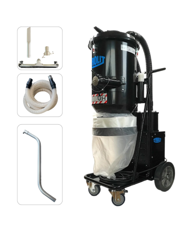 Industrial vacuum cleaner Tyrolit VCE2400D Tyrolit - Technical data  Dimensions: 544 x 729 x 1318 mm Frequency: 50 - 60 Hz Hose 