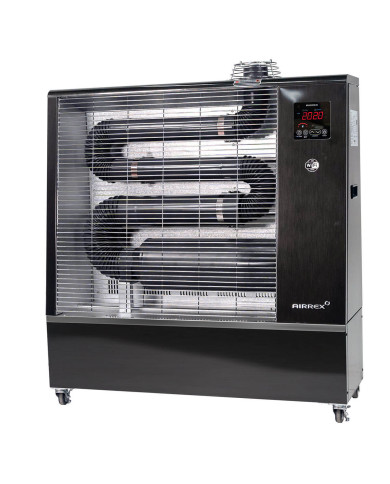 AIRREX AH-200i infrared oil heater (copy) REX NORDIC - Dane techniczne:  Zalecany do kubatury [m3]: 1500 Paliwo: Biodiesel Pojem