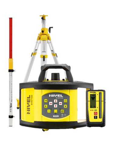 Laser leveler Nivel System NL520R DIGITAL - KIT Staff LS-24 tripod SJJ32 Nivel System - Technical data:  Brand: Nivel System Ope