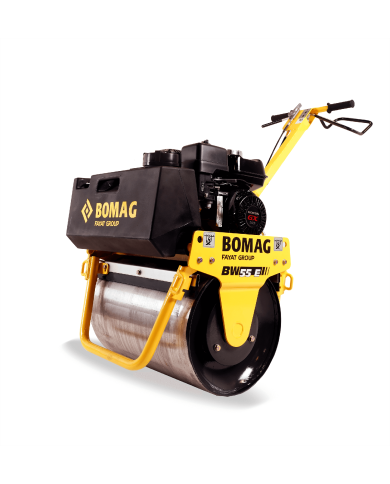 Bomag BW 55 E guided single drum roller Bomag - Specifications:  Cooling: Air Weight: 150 kg Engine: Honda GX120 RPM: 2750/min E