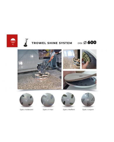 TROWEL SHINE COMBO SET 1X FOR TROWEL 600 MM Lavina - 