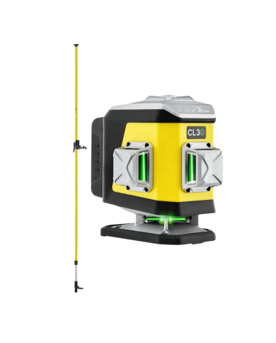 KIT Nivel System CL3G green cross line laser + LP36 pole Nivel System - Technical data:  Dimensions: 148 x 90 x 133 mm Weight: 8