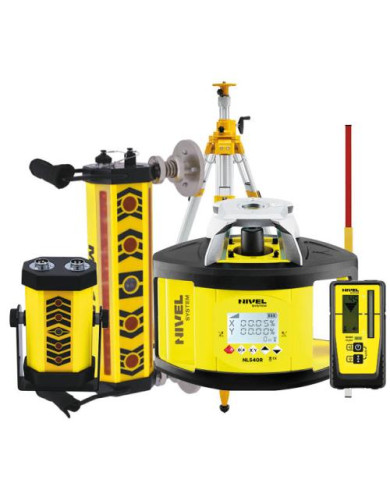 Laser leveler Nivel System NL540R DIGITAL - KIT Staff LS-24 tripod SJJ32 system MC-1D Magnets Nivel System - Technical data:  Br