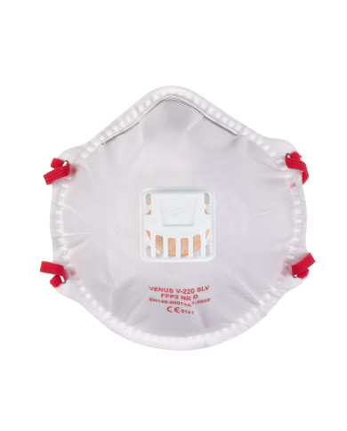 Półmaska FFP2 z zaworem - Milwaukee | FFP2 Respirator with Valve - 10 pc Milwaukee - 