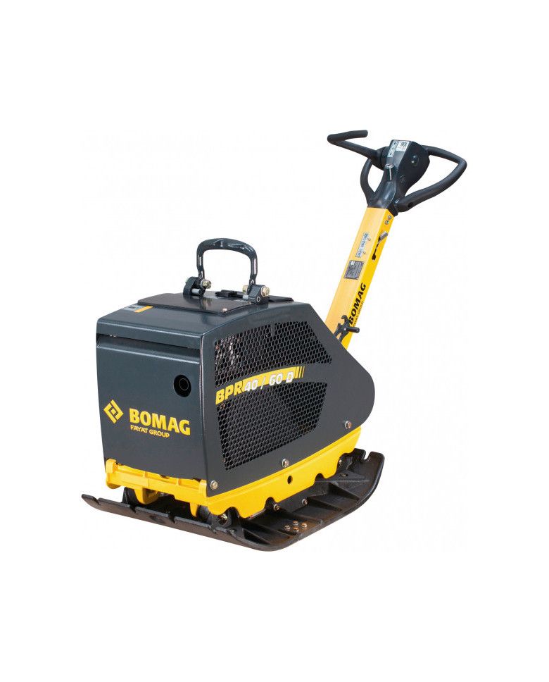 Bomag BPR 40/60 DE reversible compactor Bomag - Specifications:

Cooling:Air
Weight: 280 kg
Fuel tank:3 l
Engine: 1B20
Power:3.1