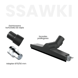 Odkurzacz przemysłowy Toolsa TAMC2000 (2,4 kW | 230 V) | Dobra Cena | TOOLSA.eu