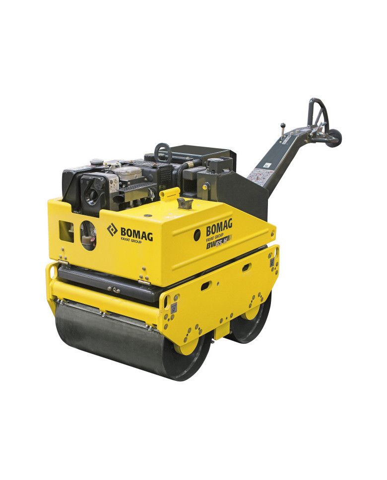 Bomag BW 65 H guided roller Bomag - Specifications:

Cooling:Air
Weight:720 kg
Engine: Honda GX 390
RPM:3000/ min
Engine power: 