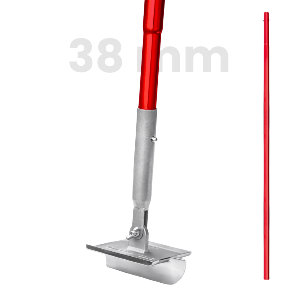 Toolsa Stainless Steel Walking Concrete Groover With Pole (180 x 110 Mm)