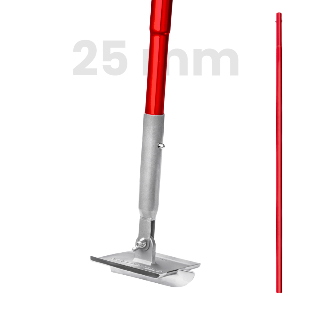 Toolsa Stainless Steel Walking Concrete Groover With Pole (180 x 110 Mm)