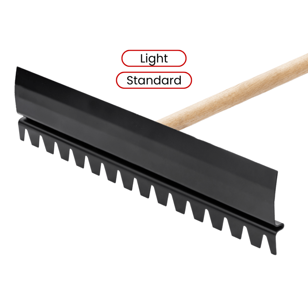 Grabie (grace) aluminiowe do betonu Dual Face z zębami Toolsa (508 mm)