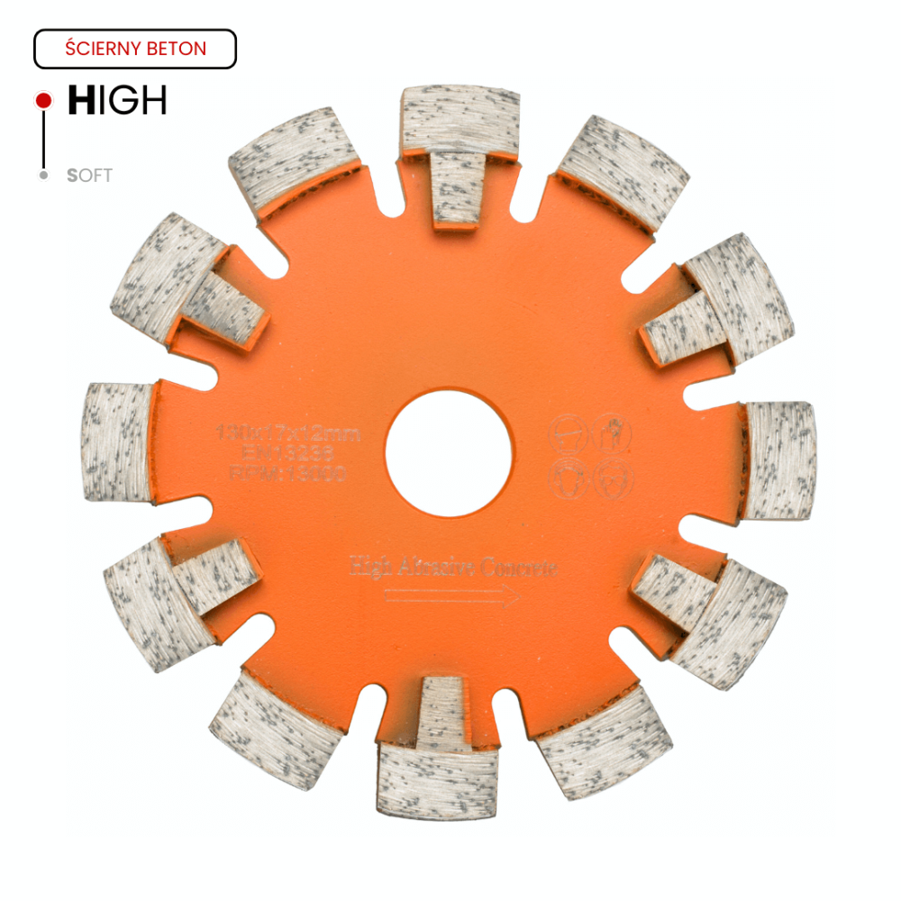 Toolsa LASER-HAC 130 x 17 Mm Floor Heating Cutter (High Abrasive Concrete)