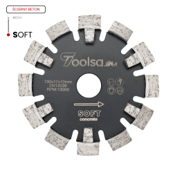 Toolsa LASER-SAC 130 X 17 Mm Floor Heating Cutter (Soft Abrasive Concrete)