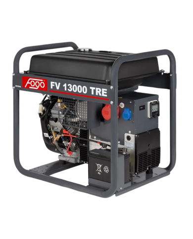 FOGO FV 13000 TRE three-phase generator set Fogo - Specifications:

Dimensions: 790 x 580 x 765 mm
Voltage: 400/230 V
Power Cate