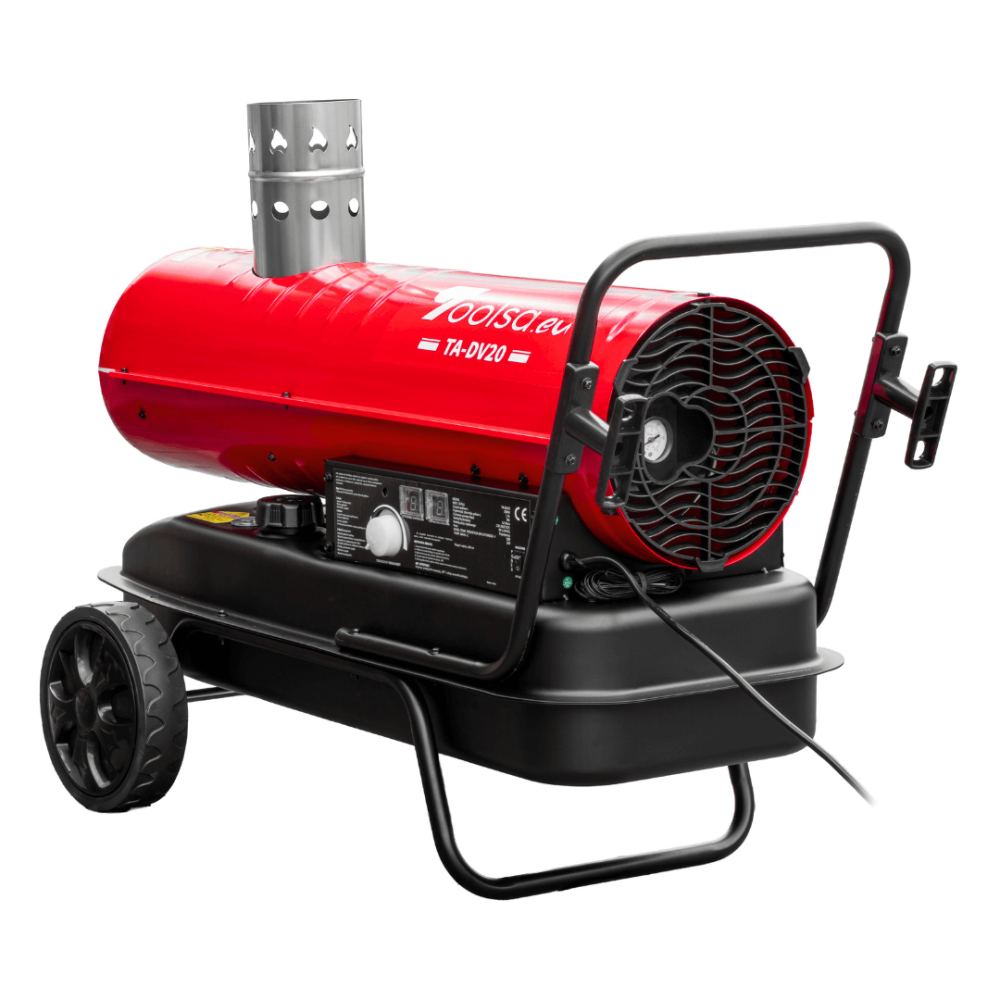 Nagrzewnica olejowa z odprowadzeniem spalin Toolsa TA-DV20 | TOOLSA.eu