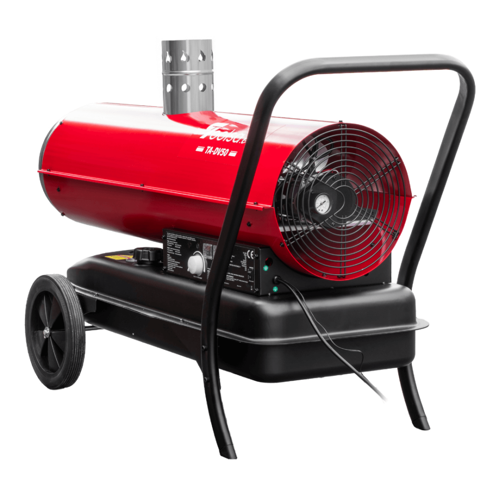 Nagrzewnica olejowa z odprowadzeniem spalin Toolsa TA-DV50 | TOOLSA.eu