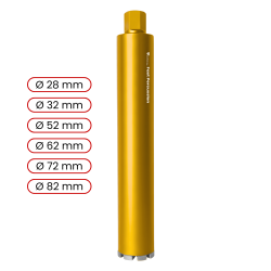 Toolsa Fast Percussion Diamond Core Drill Bit for Percussion Drilling (28-82 Mm)