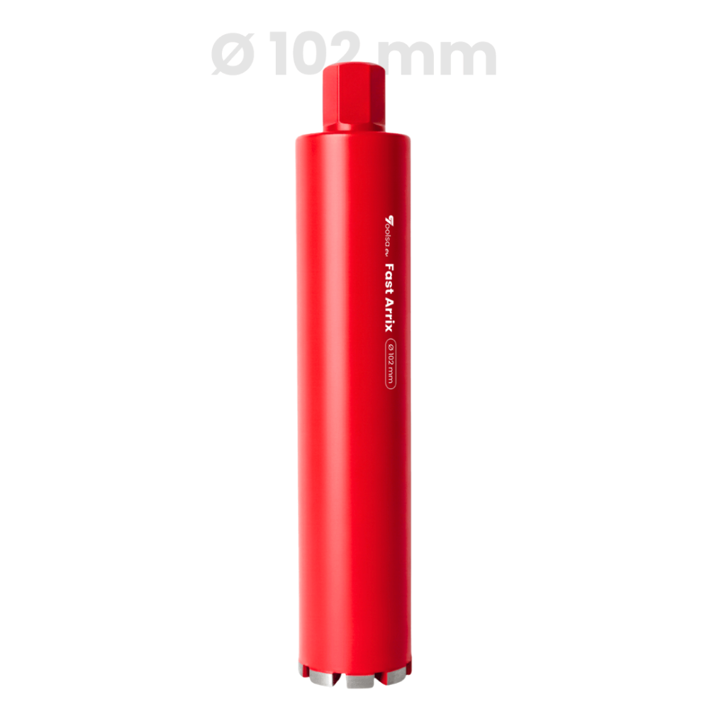 Toolsa Fast Arrix Diamond Core Drill Bit, Hard and Reinforced Concrete (32-350 Mm)