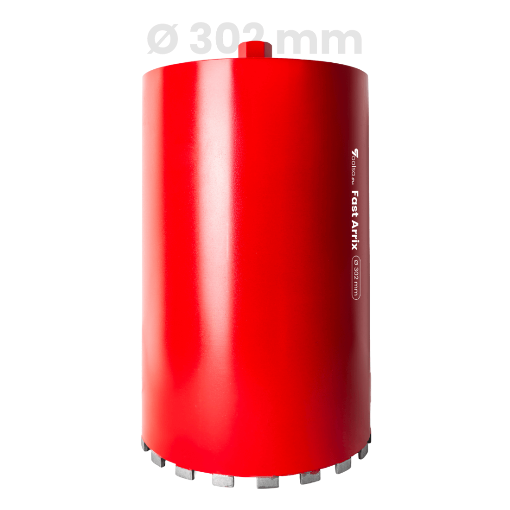 Toolsa Fast Arrix Diamond Core Drill Bit, Hard and Reinforced Concrete (32-350 Mm)