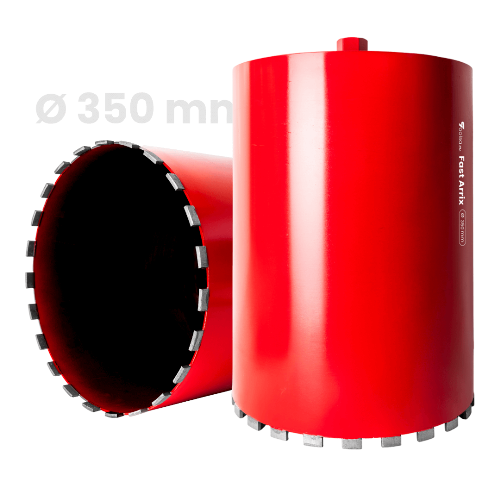 Toolsa Fast Arrix Diamond Core Drill Bit, Hard and Reinforced Concrete (32-350 Mm)