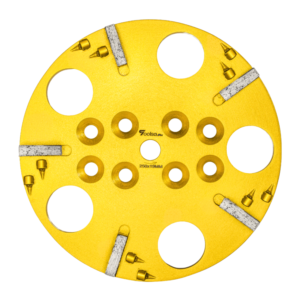 Toolsa PCD Hybrid 250 Diamond Grinding Disc + Grit 30 Segment (Paint, Adhesive, Resin)